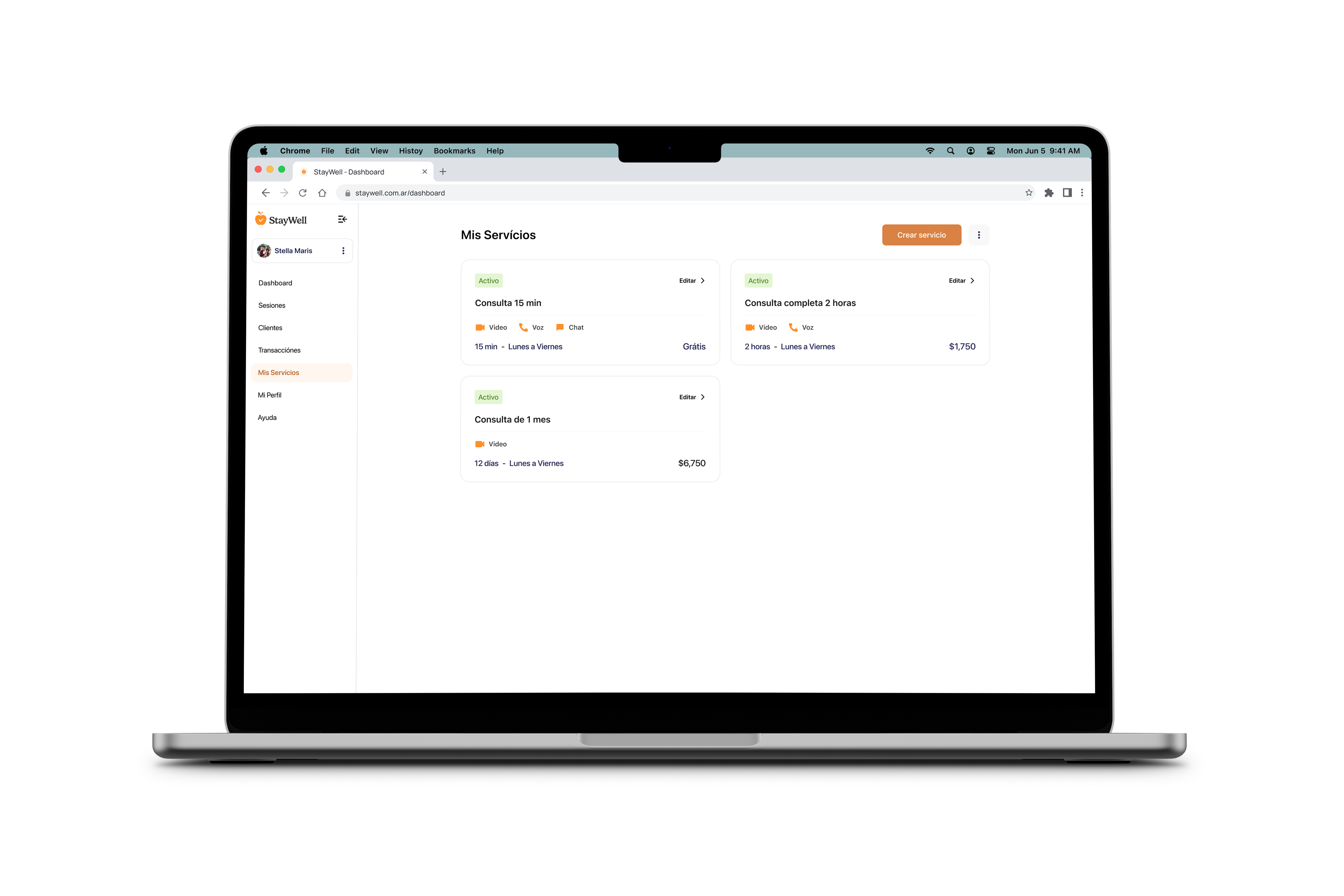 StayWell web app services
